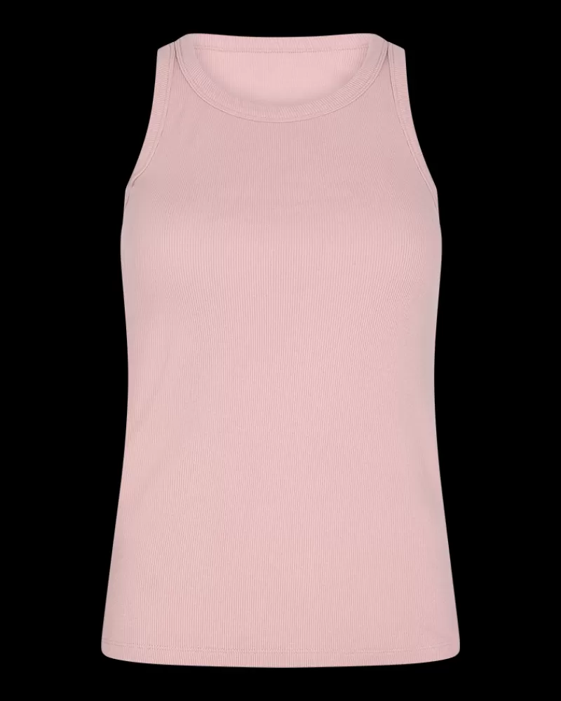 FREEQUENT T-shirts & Toppe<FQHI - RIBSTRIKKET TOP - ROSA