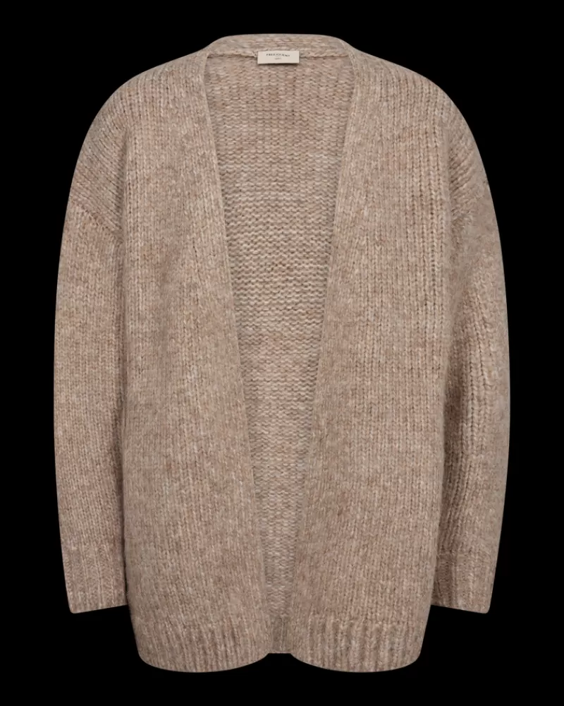 FREEQUENT Strik & Pullovers<FQMIA - CARDIGAN - BEIGE