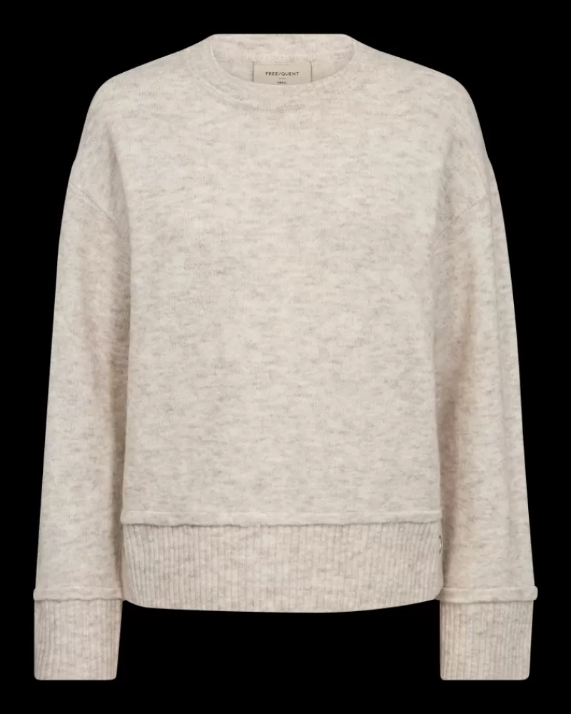 FREEQUENT Strik & Pullovers<FQMULLE - PULLOVER - BEIGE