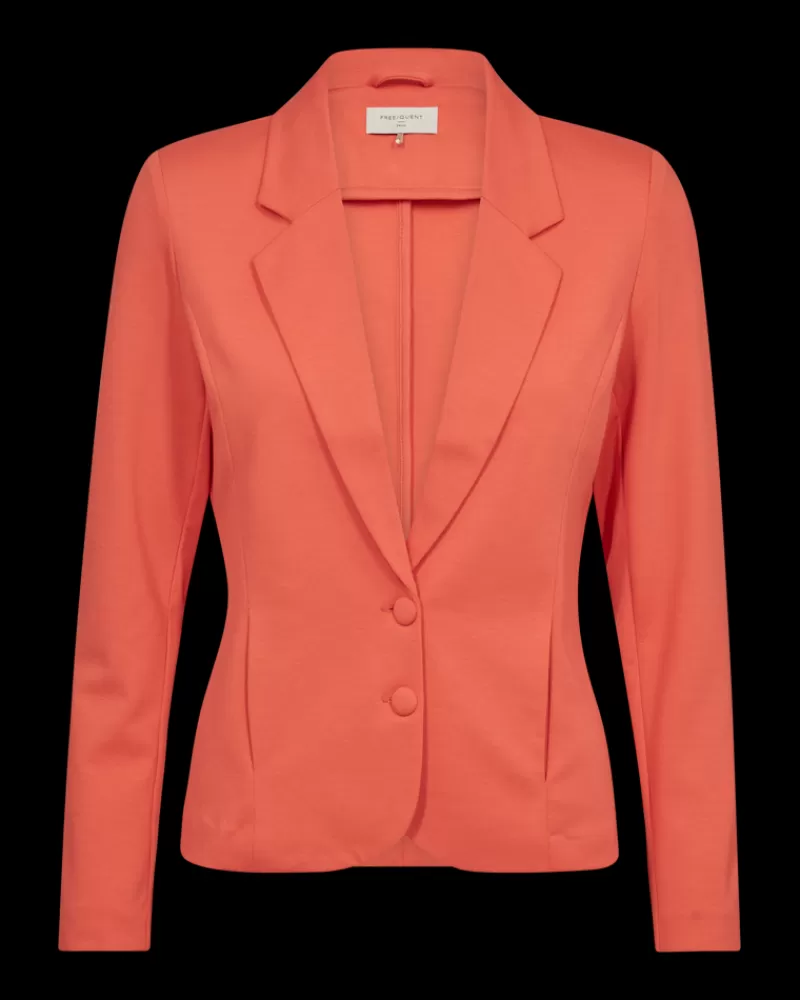 FREEQUENT Blazere | Jakkesæt<FQNANNI - FIGURSYET BLAZER - ORANGE