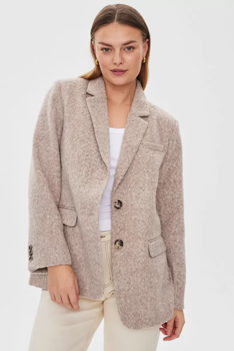 FREEQUENT Blazere<FQSALO - BLAZER - BEIGE