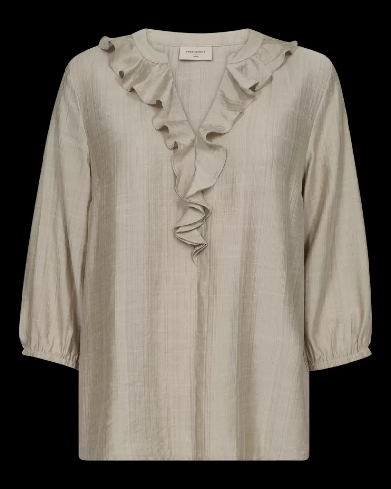 FREEQUENT Bluser<FQSARA - BLUSE - BEIGE